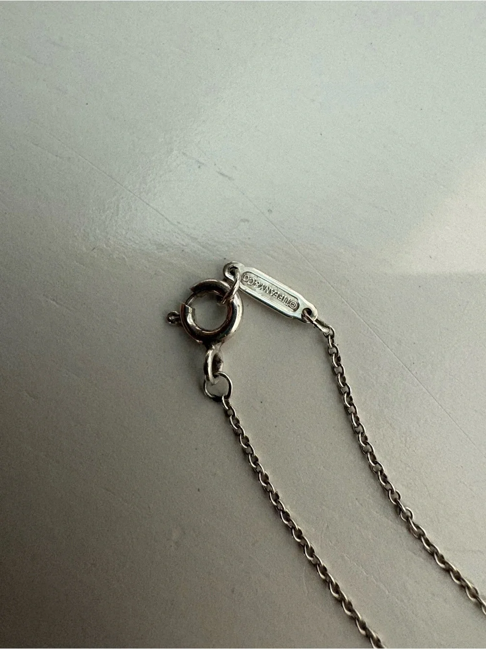 Tiffany and Co Delicate Silver Chain Necklace